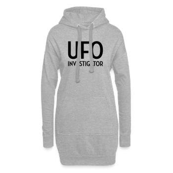 Ufo Alien Raum außerirdisches Aussenseiter - Hoodie-Kleid - Grau meliert - Vorne