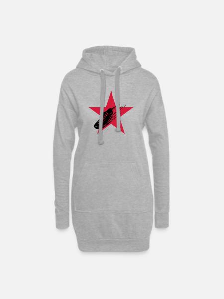 Course à Pied / Running / Jogging / Coureur - Sweat-shirt à capuche long Femme - gris chiné