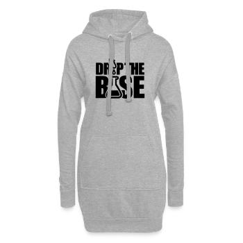 Drop the base - Hoodie-Kleid - Grau meliert - Vorne