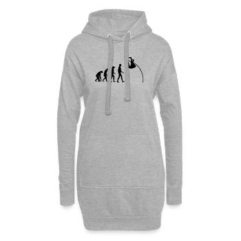 Saut à la Perche Sauteur Sport Sportif Athlète - Sweat-shirt à capuche long Femme - gris chiné - Devant