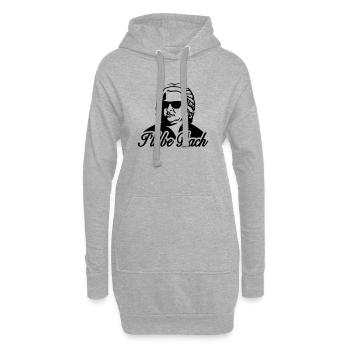 I'll be bach 2b - Sweat-shirt à capuche long Femme - gris chiné - Devant