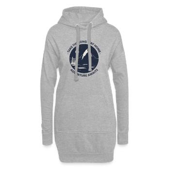 Take The Long Way Home Adventure T-Shirt - Hoodie-Kleid - Grau meliert - Vorne