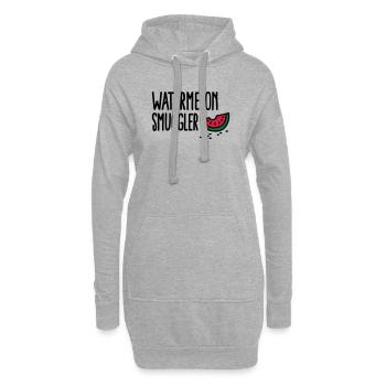 Watermelon smuggler - Hoodie-Kleid - Grau meliert - Vorne