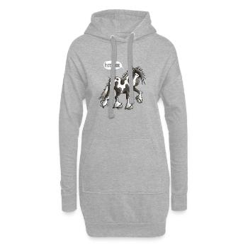 Hottehüüü Irish Tinker - Hoodie-Kleid - Grau meliert - Vorne