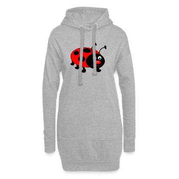 coccinelle - Sweat-shirt à capuche long Femme - gris chiné - Devant
