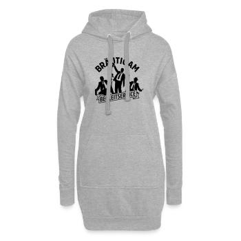 begleitservice junggesellenabschied - Hoodie-Kleid - Grau meliert - Vorne