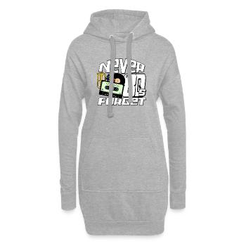 Fête des années 80, chemise amusante, années 80 n’oublie jamais.. (25) - Sweat-shirt à capuche long Femme - gris chiné - Devant
