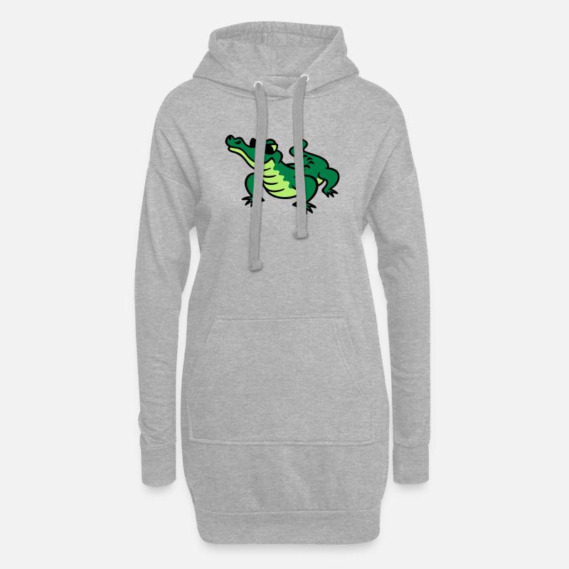 Cool Croc - Hoodie-Kleid - Grau meliert