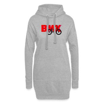 BMX Streetwear Shirt – Urban Style - Hoodie-Kleid - Grau meliert - Vorne
