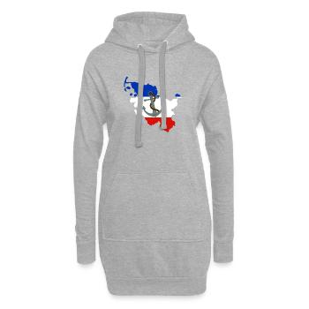 Schleswig-Holstein - Sweat-shirt à capuche long Femme - gris chiné - Devant
