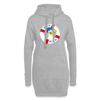 MOIN MOIN - Hoodie-Kleid - Grau meliert - Vorne