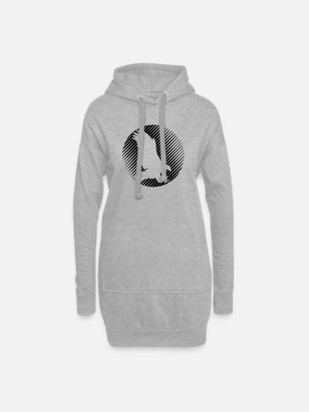 HAWK 0,1 - Sweat-shirt à capuche long Femme - gris chiné