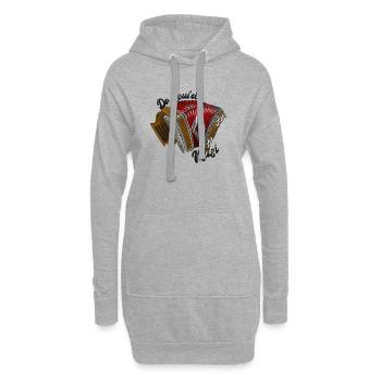 Faites du musi spui’d // sombre | ZiachON ! - Sweat-shirt à capuche long Femme - gris chiné - Devant
