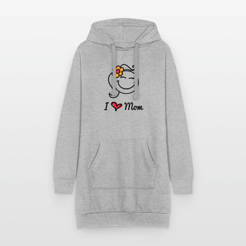 Ich Liebe Mama Herz Mutter Mutter Muttertag Spruch Hoodie-Kleid