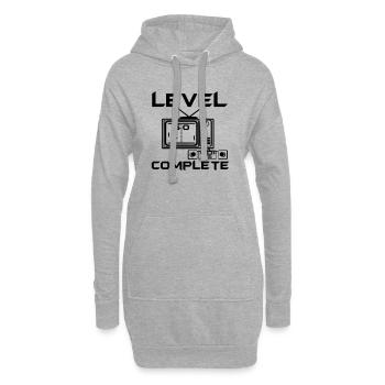50.Anniversaire , 50 Ans , Niveau de Joueur 50 (25) - Sweat-shirt à capuche long Femme - gris chiné - Devant
