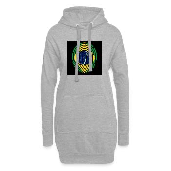 Brasilien Brasil Rio de Janeiro Copacabana Amazona - Hoodie-Kleid - Grau meliert - Vorne