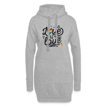 Toleranz Lgbt Regenbogenfahne Schwul Stolz Ehe - Hoodie-Kleid - Grau meliert - Vorne