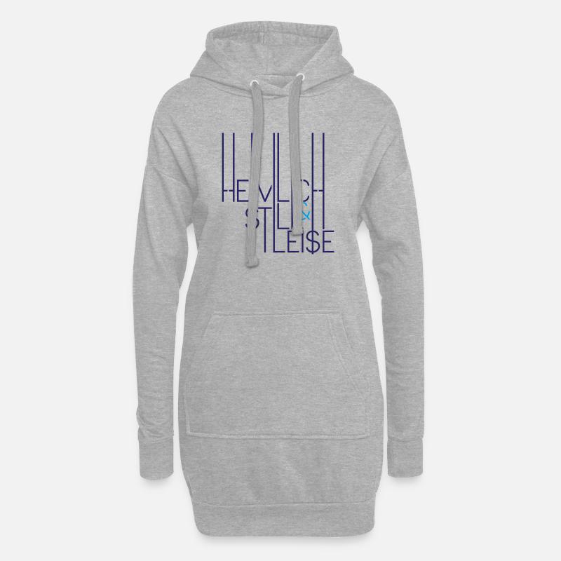 Heimlich, Still & Leise - Hoodie-Kleid - Grau meliert