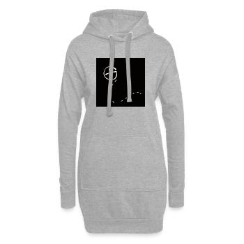Geocaching Gesichtsmaske - Hoodie-Kleid - Grau meliert - Vorne