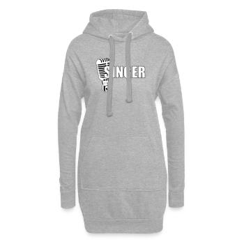 Sänger - Musik - Hoodie-Kleid - Grau meliert - Vorne