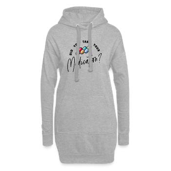 Pilules Infirmière Médecine Soins infirmiers - Sweat-shirt à capuche long Femme - gris chiné - Devant