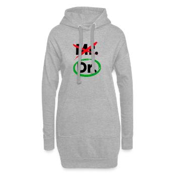 Déclaration du médecin Médecin Spécialiste Emploi Médecin d'urgence - Sweat-shirt à capuche long Femme - gris chiné - Devant