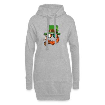 Lustig Kobold Patty Wichtel Paddy St. Patricks Day - Hoodie-Kleid - Grau meliert - Vorne