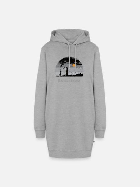 Darss Coast - Halbinsel Darss - Hoodie-Kleid - Grau meliert