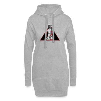 David Rose Tattoo - Hoodie-Kleid - Grau meliert - Vorne