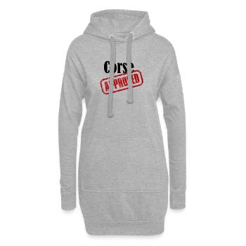 T-Shirt Korsika Approved - Hoodie-Kleid - Grau meliert - Vorne