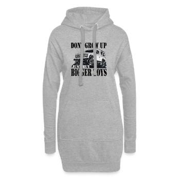 Defender Land-Rover Gift cadeau - Sweat-shirt à capuche long Femme - gris chiné - Devant