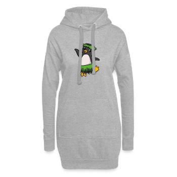 Caraïbes plage océan vacances vacances été soleil - Sweat-shirt à capuche long Femme - gris chiné - Devant