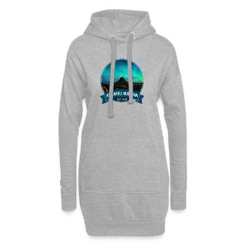 Kirkjufell Aurora Iceland - Hoodie-Kleid - Grau meliert - Vorne