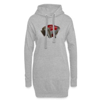Styrian Harmonica - Austria | ZiachON! - Hoodie Dress - heather grey - Front