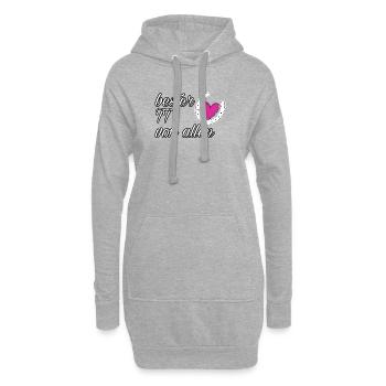 bester Turniertrottel - Hoodie-Kleid - Grau meliert - Vorne