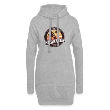 Nicaragua Vintage Beach Design - Hoodie-Kleid - Grau meliert - Vorne