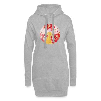 BlütenEngel - Sonja Ariel von Staden - Hoodie-Kleid - Grau meliert - Vorne