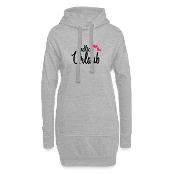 Endlich Urlaub - Hoodie-Kleid - Grau meliert - Vorne