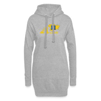 Aude - Hoodie-Kleid - Grau meliert - Vorne