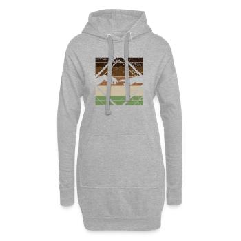 Adam, Bibel, Gott, Glaube, Religion - Hoodie-Kleid - Grau meliert - Vorne