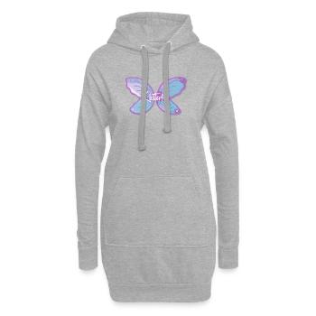 Kletterfee Klettern Bouldern - Hoodie-Kleid - Grau meliert - Vorne