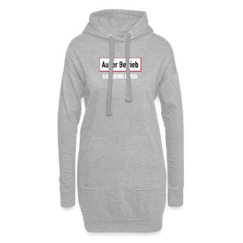 Sicherung durch - Hoodie-Kleid - Grau meliert - Vorne