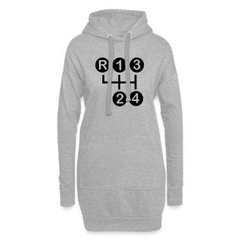 Getriebe 4-Gang - Hoodie-Kleid - Grau meliert - Vorne