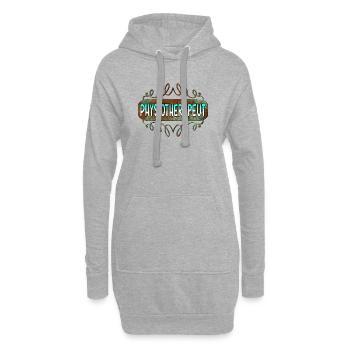 Physiotherapeut - Hoodie-Kleid - Grau meliert - Vorne