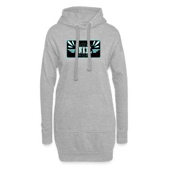 Baby Ankündigung - Onkel werden - Bruder - Familie - Hoodie-Kleid - Grau meliert - Vorne