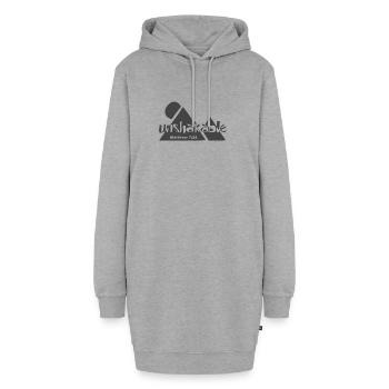 Christliches Design Unerschütterlicher Matthäus 7 Vers 24 - Hoodie-Kleid - Grau meliert - Vorne