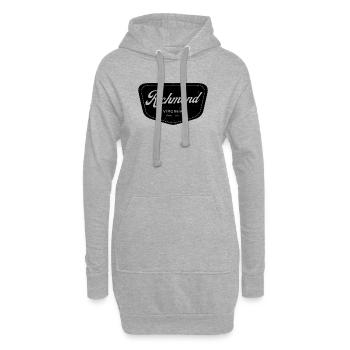 Richmond Virginia – Vintage Städte-Design - Hoodie-Kleid - Grau meliert - Vorne