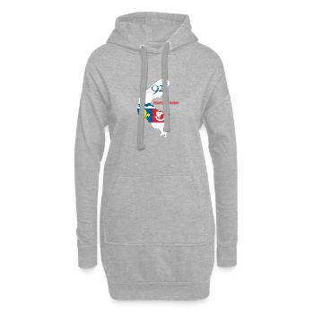 Hauts de seine - Hoodie-Kleid - Grau meliert - Vorne