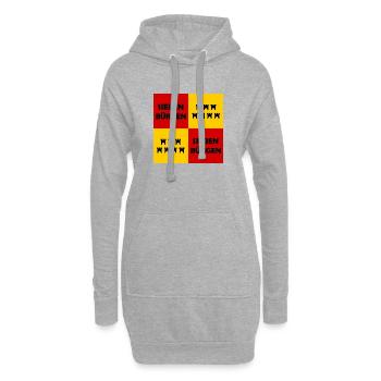 Der Siebenbürger - Hoodie-Kleid - Grau meliert - Vorne