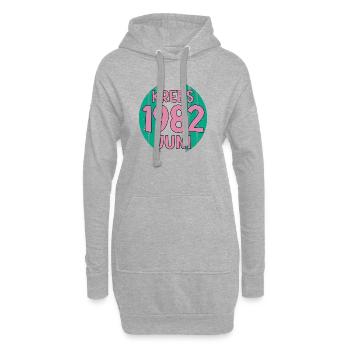Sternzeichen Krebs JUNI 1982 - Hoodie-Kleid - Grau meliert - Vorne
